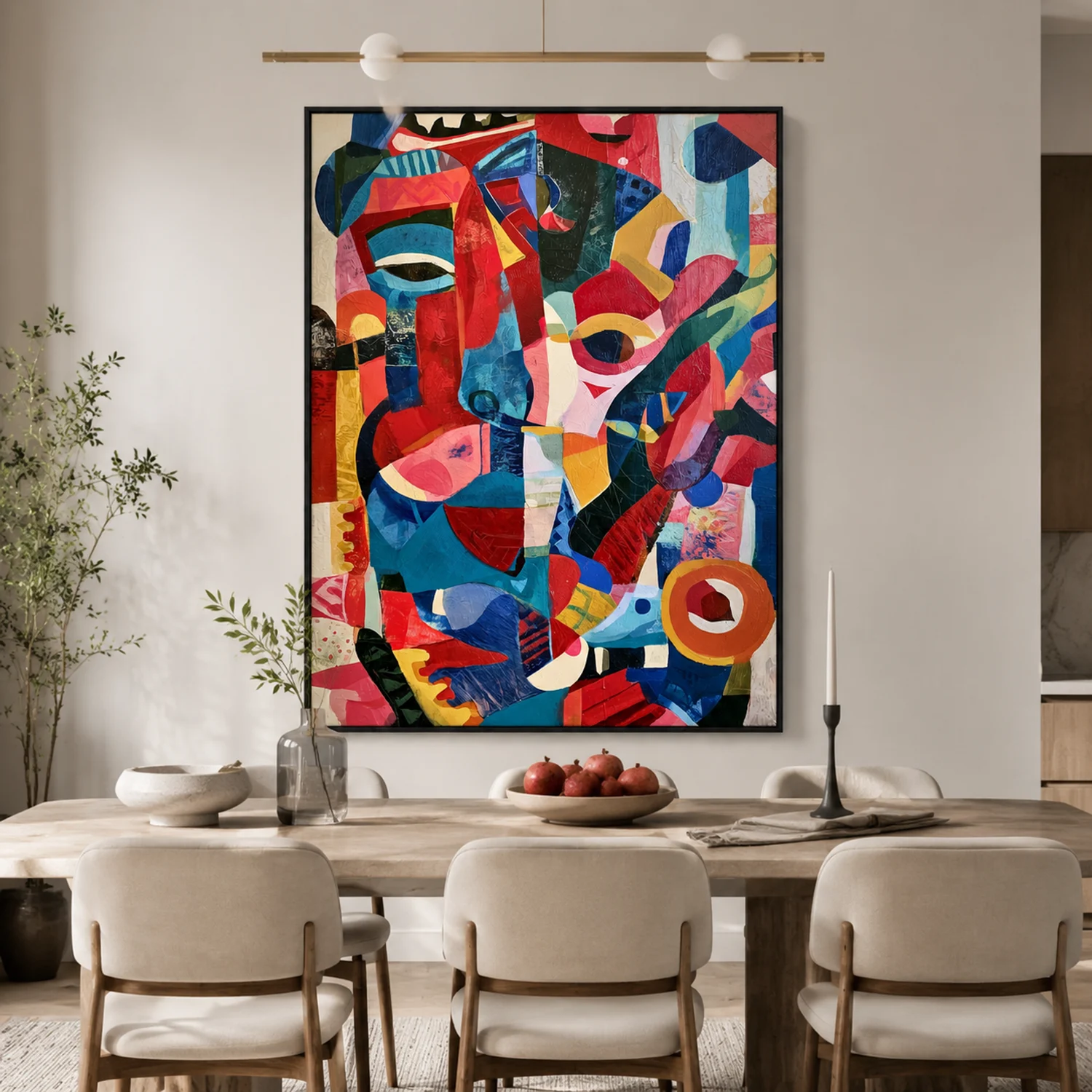 the-sitters-colorful-abstract-wall-art-dining-room-1 P030 | The Sitters – Colorful Abstract Wall Art