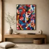 the-sitters-colorful-abstract-wall-art-entryway-1 P030 | The Sitters – Colorful Abstract Wall Art