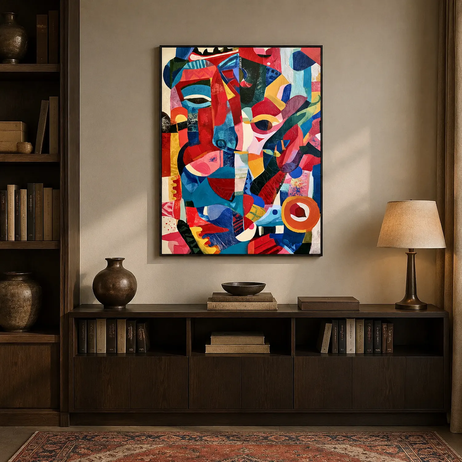 the-sitters-colorful-abstract-wall-art-office-1 P030 | The Sitters – Colorful Abstract Wall Art