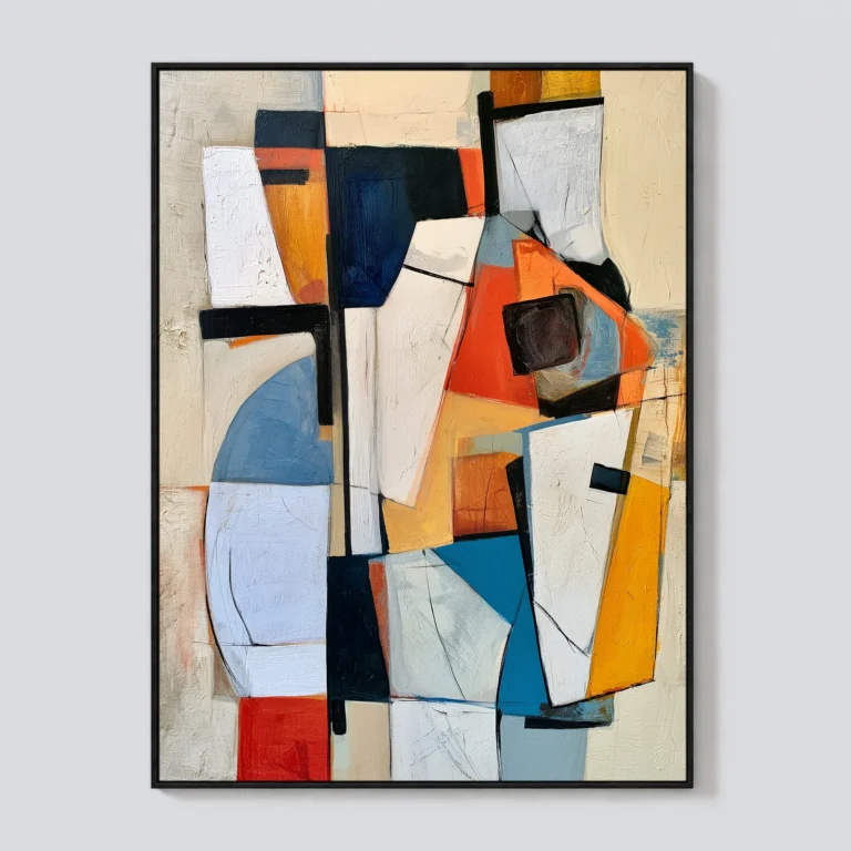 P044 | The Slate Disc – Geometric Abstract Wall Art