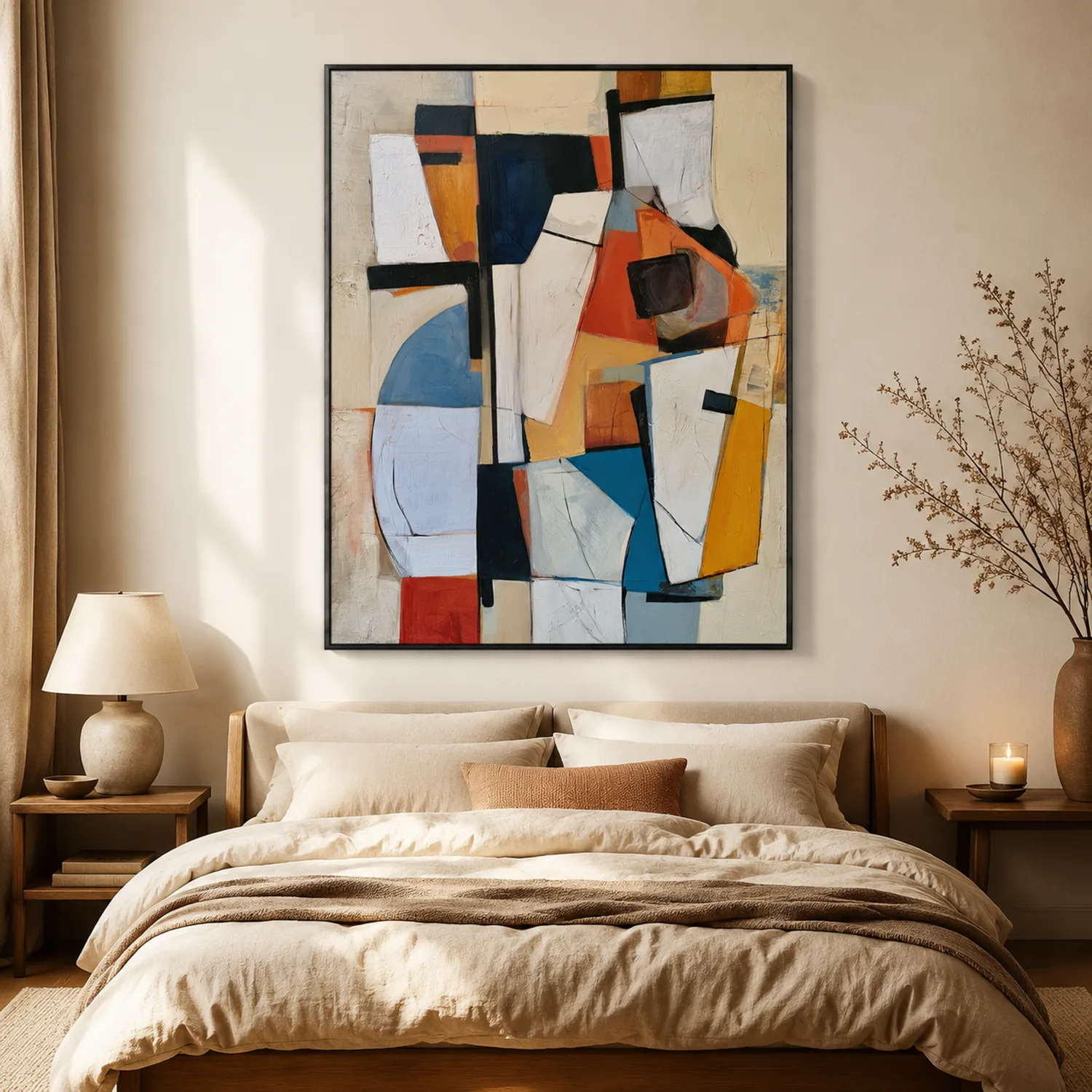 P044 | The Slate Disc – Geometric Abstract Wall Art