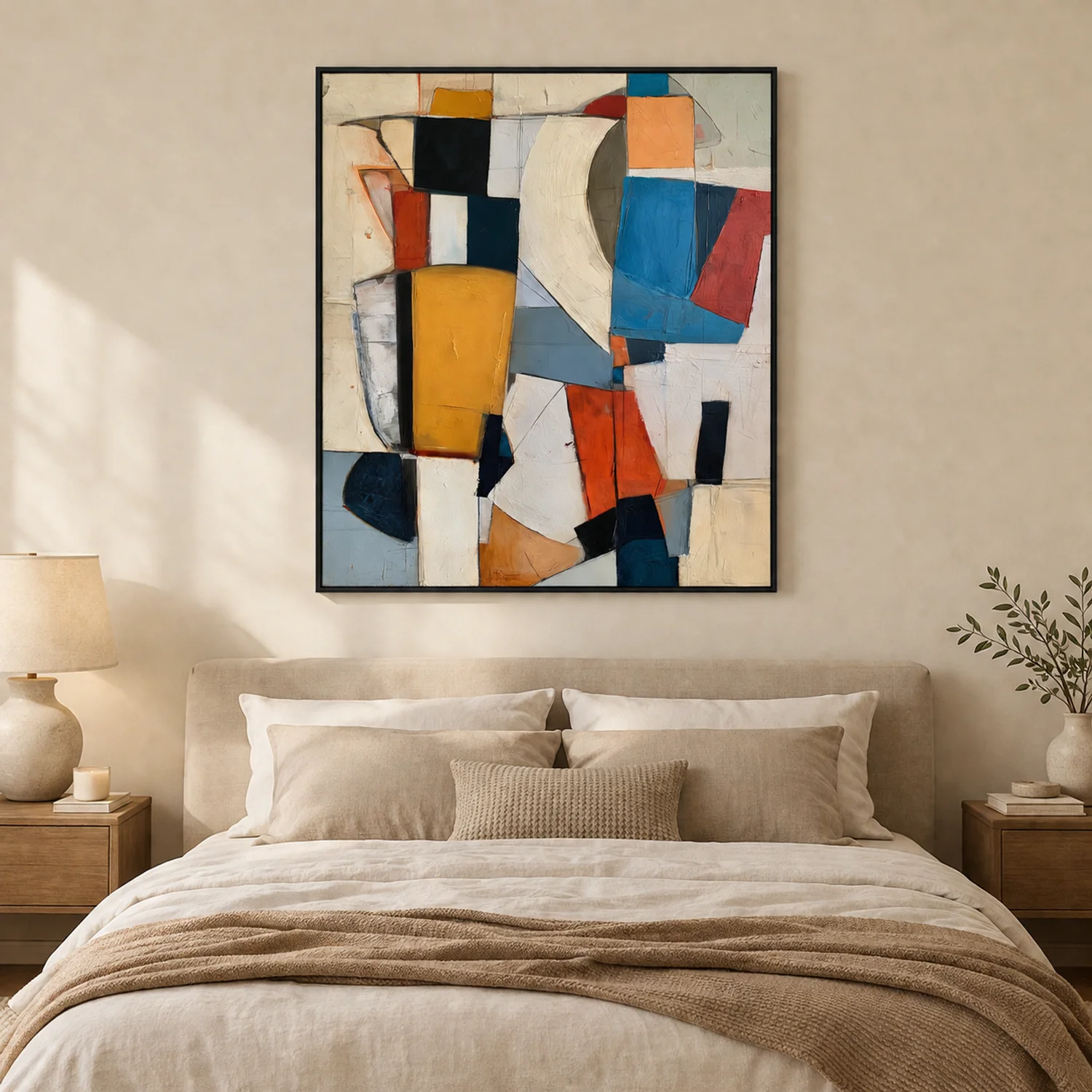 the-standing-stone-geometric-abstract-wall-art-bedroom-1 P041 | The Standing Stone – Geometric Abstract Wall Art