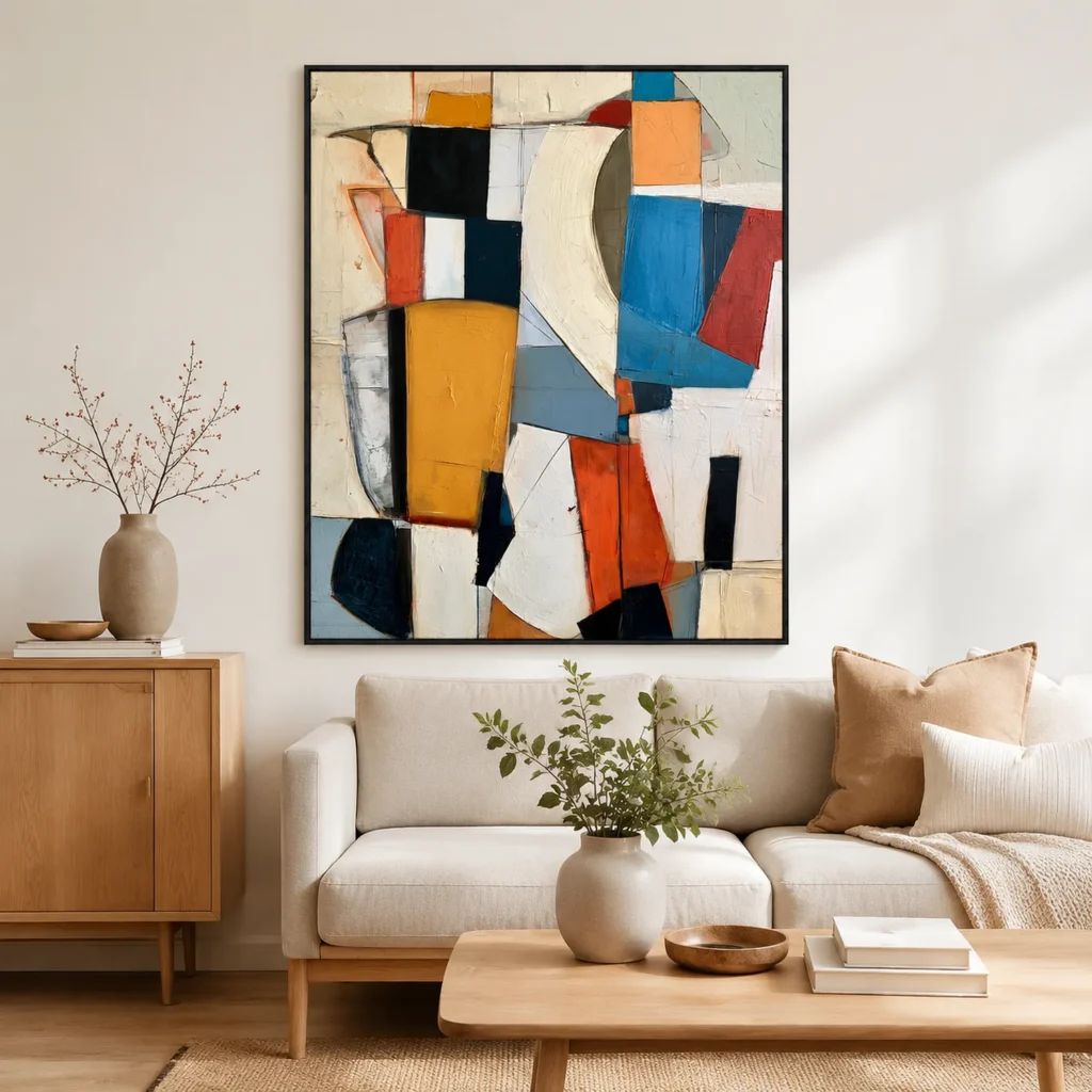 P041 | The Standing Stone – Geometric Abstract Wall Art