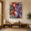 the-witness-colorful-abstract-wall-art-entryway-1 P033 | The Witness – Colorful Abstract Wall Art