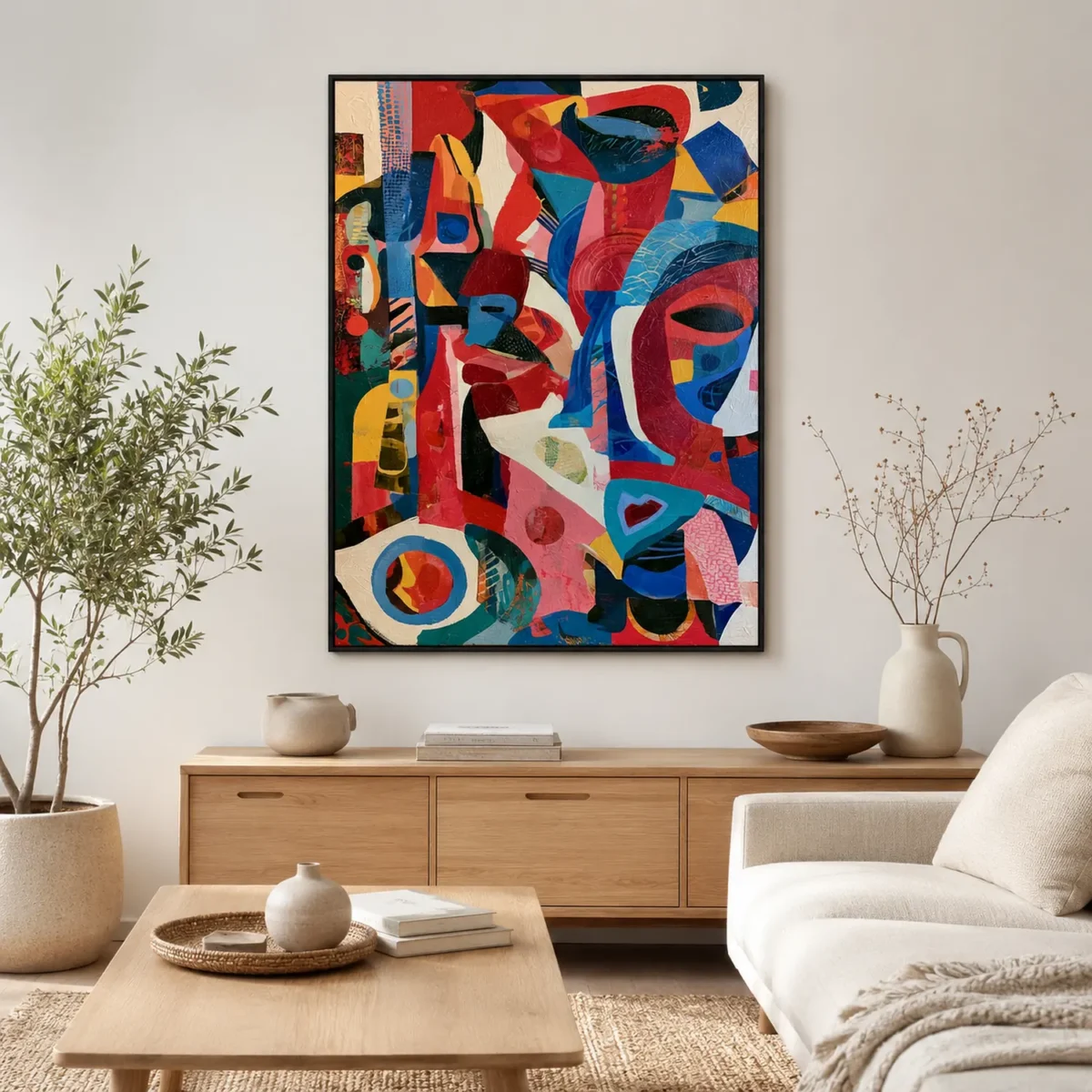 P033 | The Witness – Colorful Abstract Wall Art