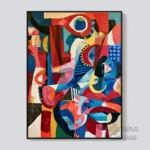 P028 | Totem – Colorful Abstract Wall Art