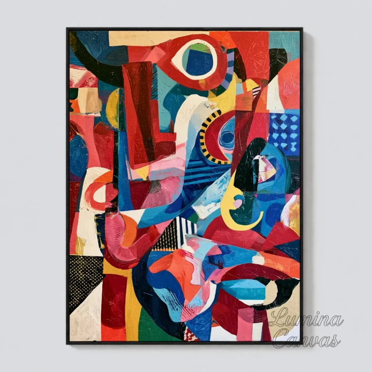 P028 | Totem – Colorful Abstract Wall Art