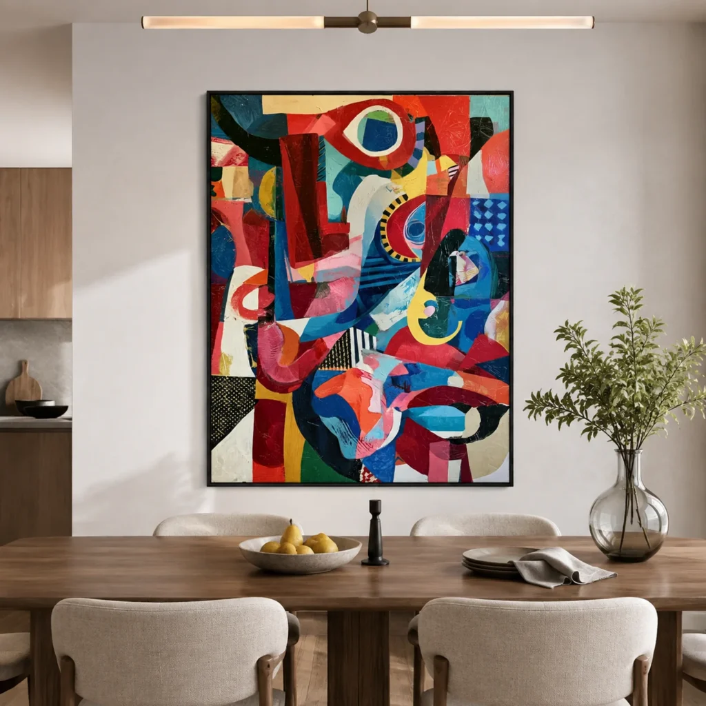 P028 | Totem – Colorful Abstract Wall Art
