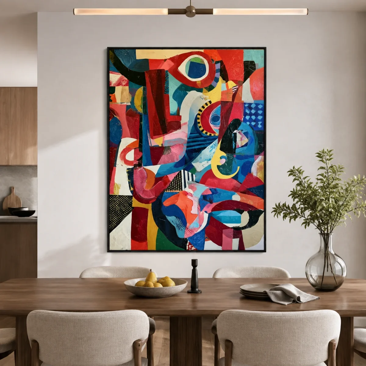 P028 | Totem – Colorful Abstract Wall Art