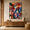 totem-colorful-abstract-wall-art-entryway-1 P028 | Totem – Colorful Abstract Wall Art