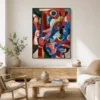 totem-colorful-abstract-wall-art-living-room-1 P028 | Totem – Colorful Abstract Wall Art