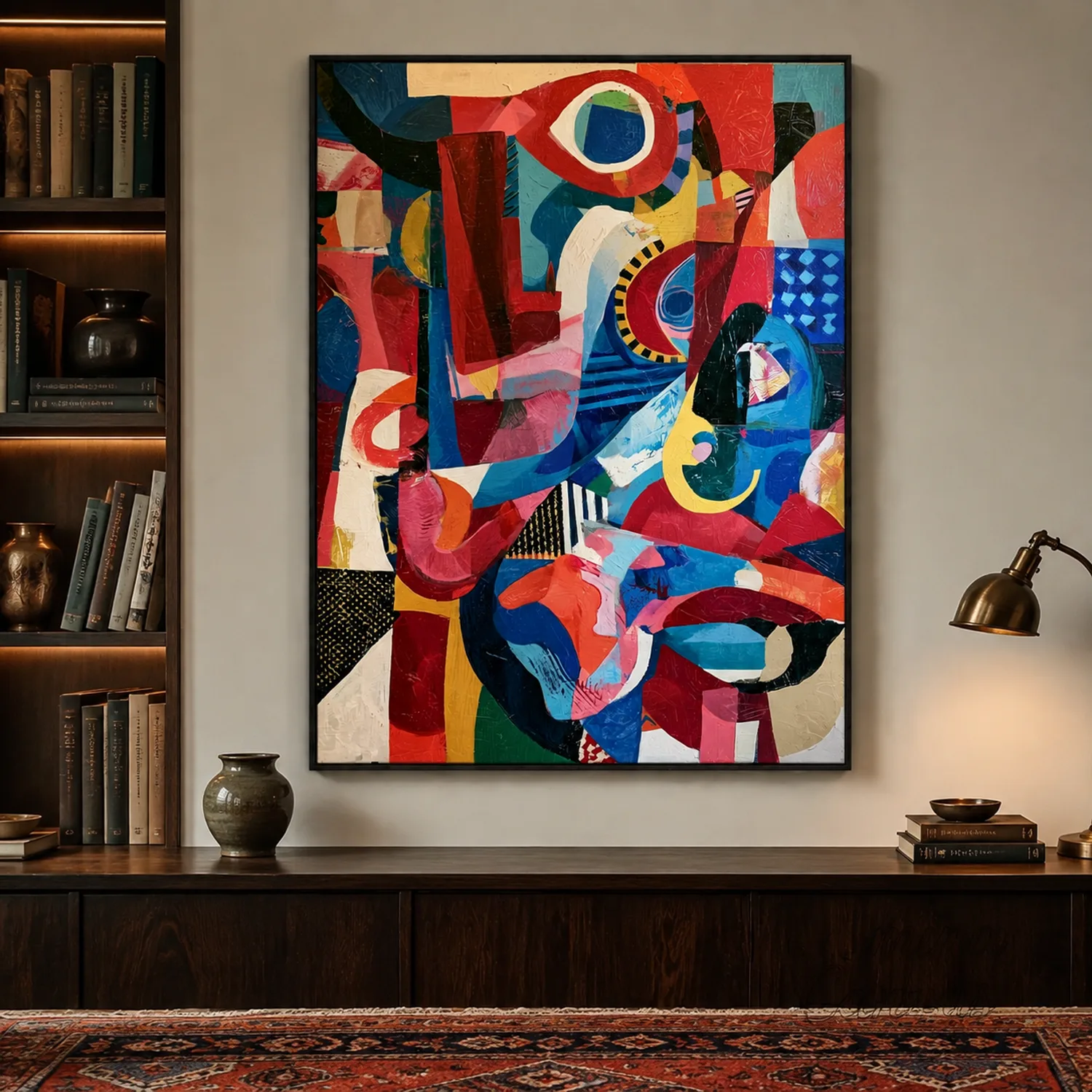 totem-colorful-abstract-wall-art-office-1 P028 | Totem – Colorful Abstract Wall Art