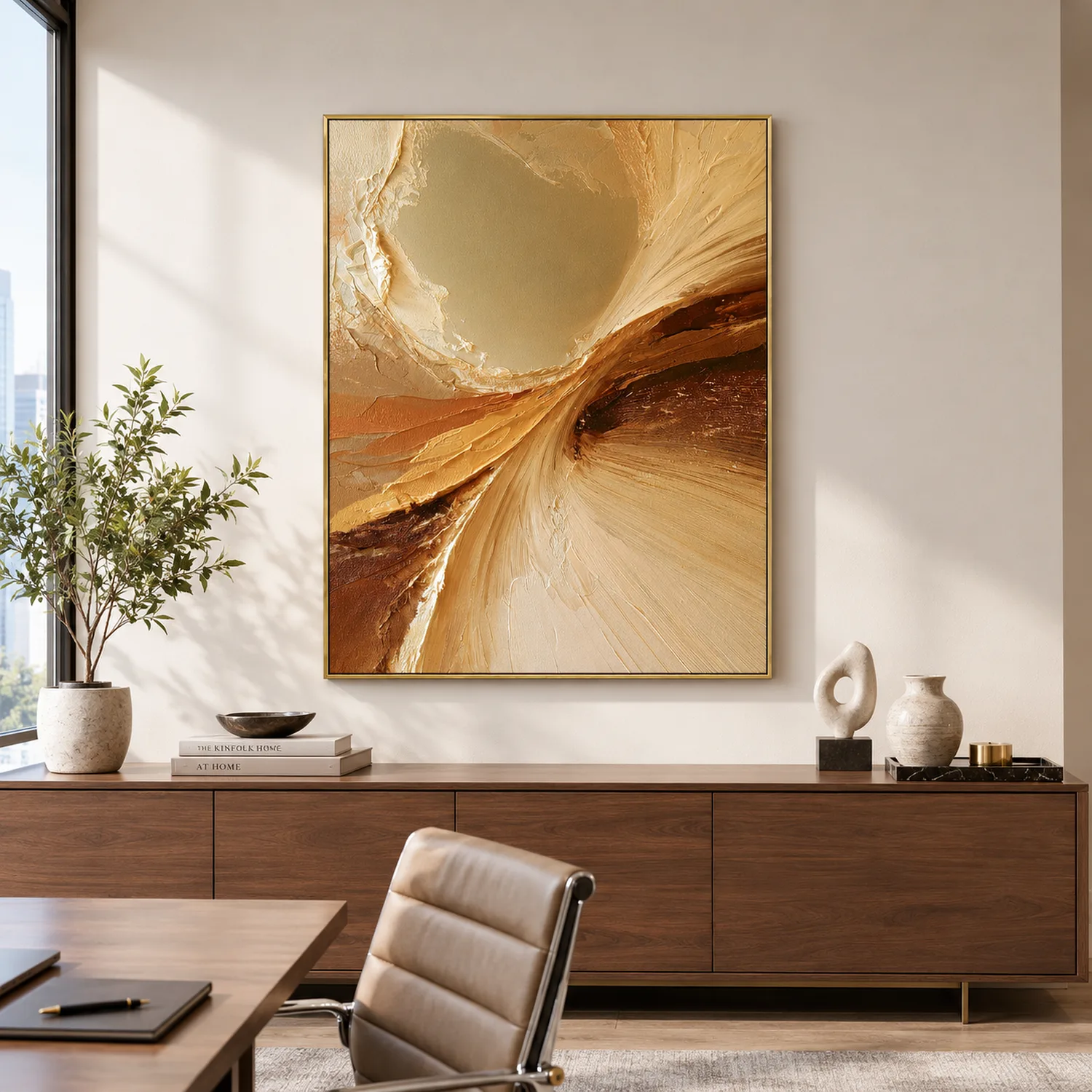 warm-convergence-earth-tone-wall-art-display-03 P081 | Warm Convergence – Earth Tone Wall Art