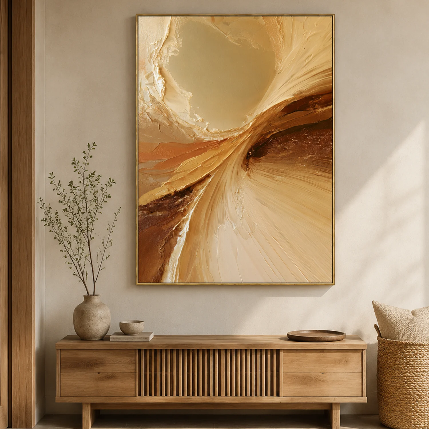 warm-convergence-earth-tone-wall-art-display-04 P081 | Warm Convergence – Earth Tone Wall Art
