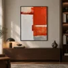warm-divide-orange-abstract-wall-art-office-1 P059 | Warm Divide – Orange Abstract Wall Art