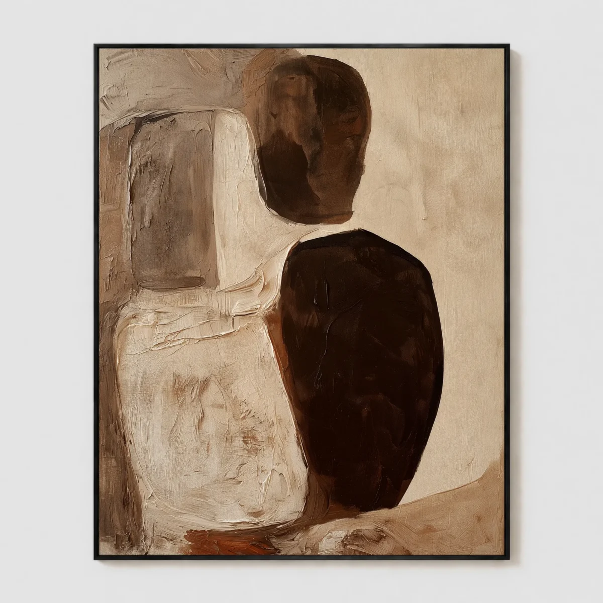 P088 | A Narrow Gap – Neutral Abstract Wall Art