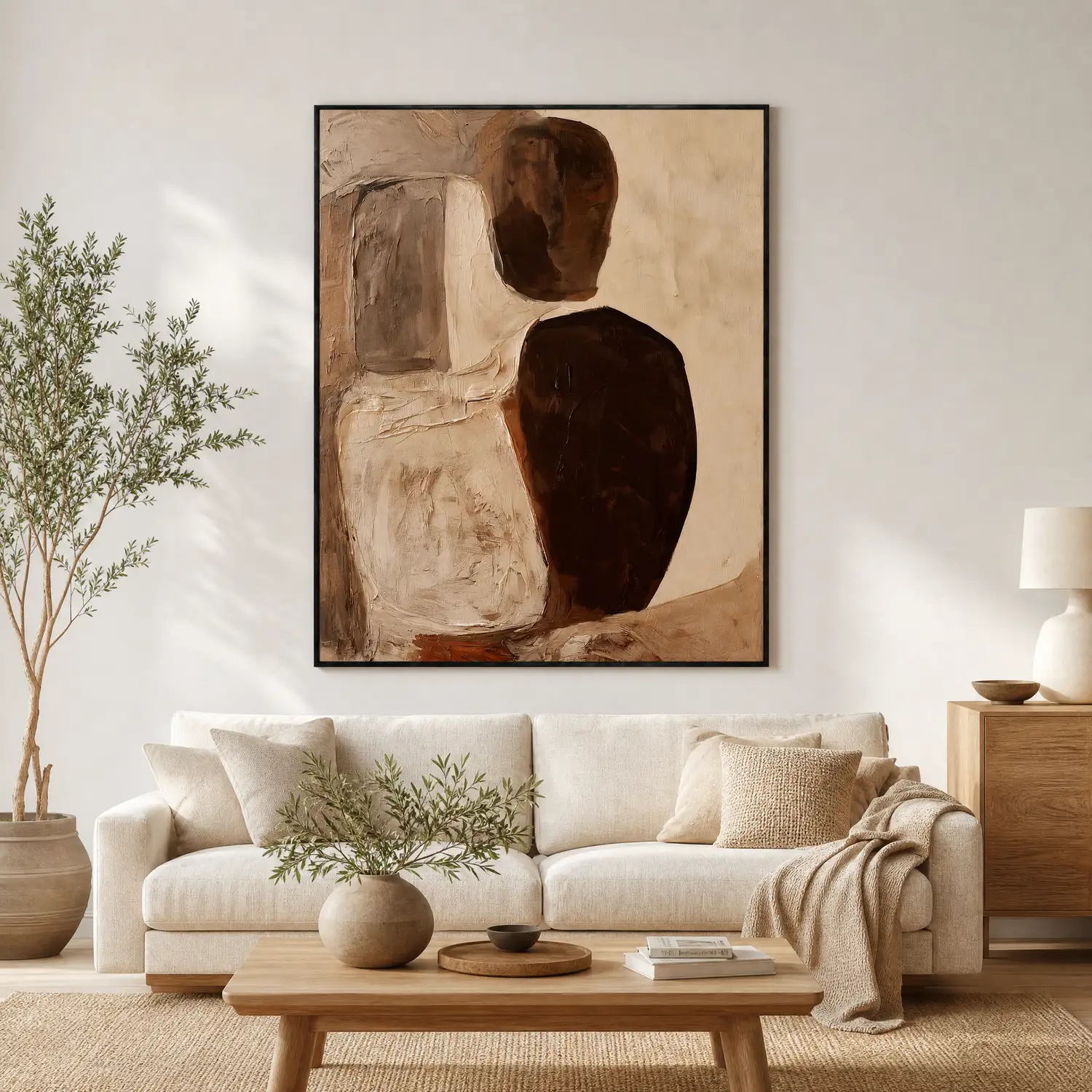 a-narrow-gap-neutral-abstract-wall-art-display-01 P088 | A Narrow Gap – Neutral Abstract Wall Art