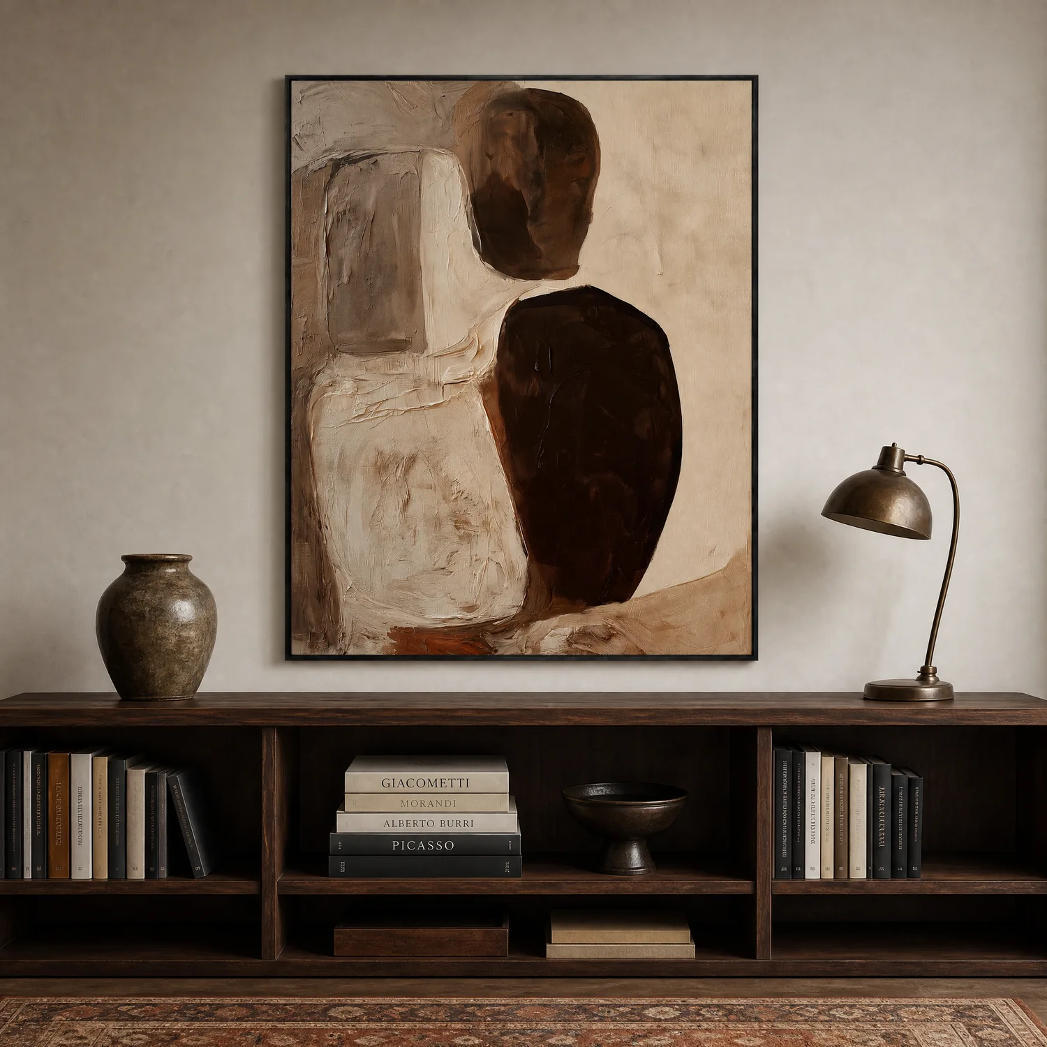 a-narrow-gap-neutral-abstract-wall-art-display-03 P088 | A Narrow Gap – Neutral Abstract Wall Art