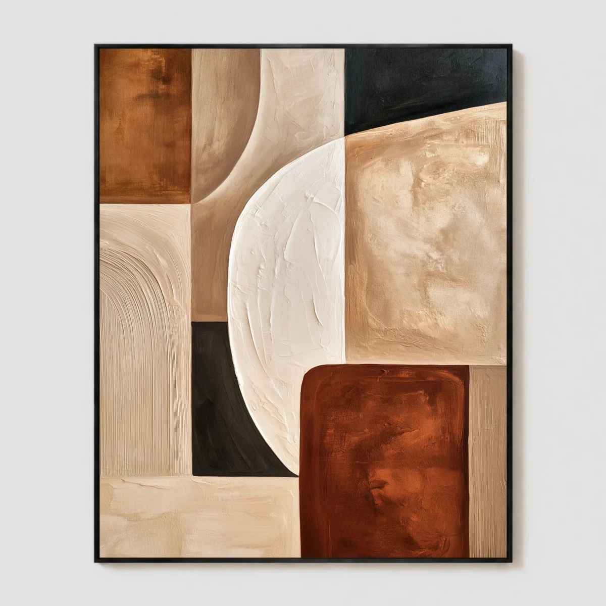 P094 | Between Dark Fields – Textured Abstract Painting