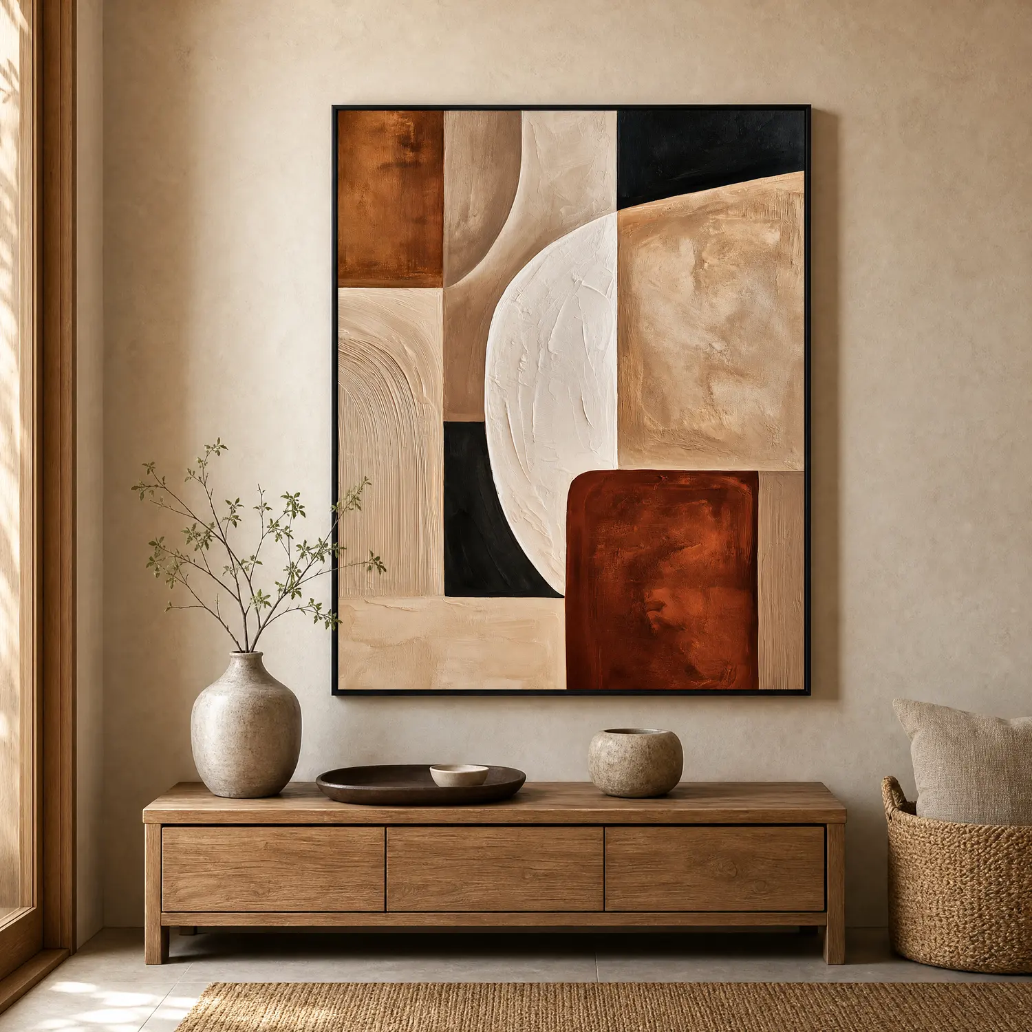 between-dark-fields-textured-abstract-painting-display-02 P094 | Between Dark Fields – Textured Abstract Painting