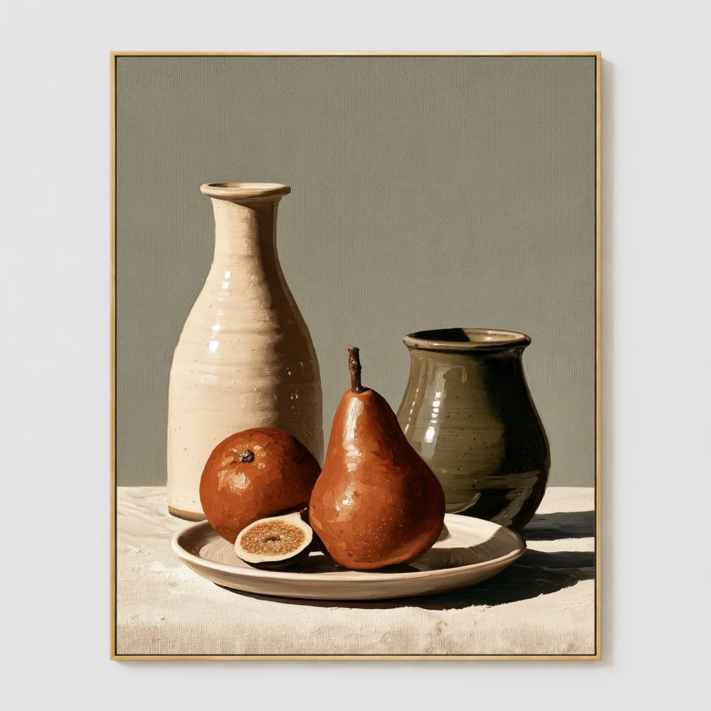 P100 | Between Two Vessels – Fruit Oil Painting