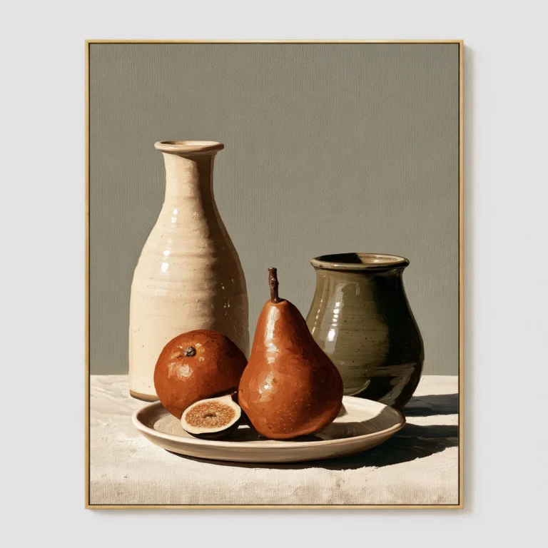 P100 | Between Two Vessels – Fruit Oil Painting