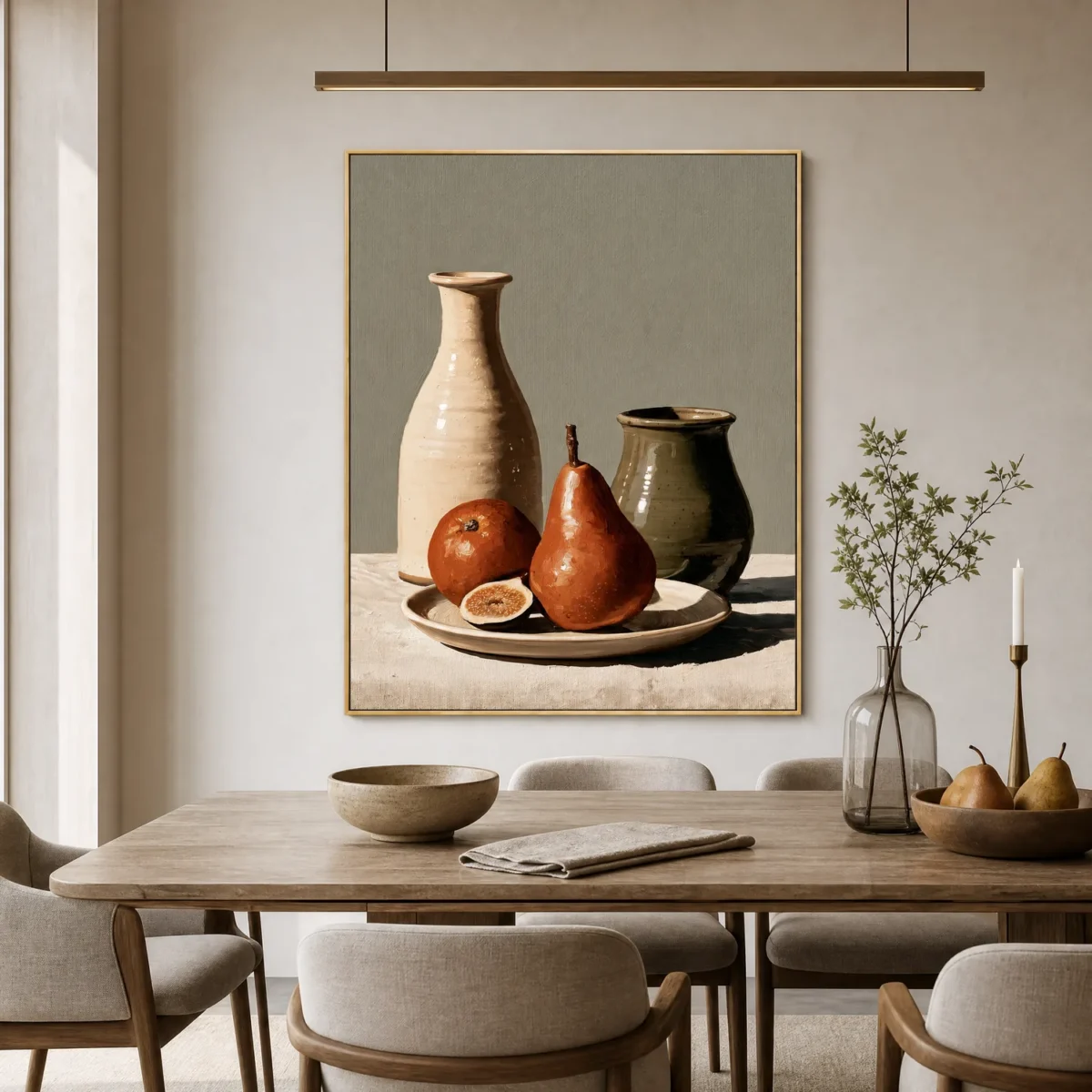 P100 | Between Two Vessels – Fruit Oil Painting