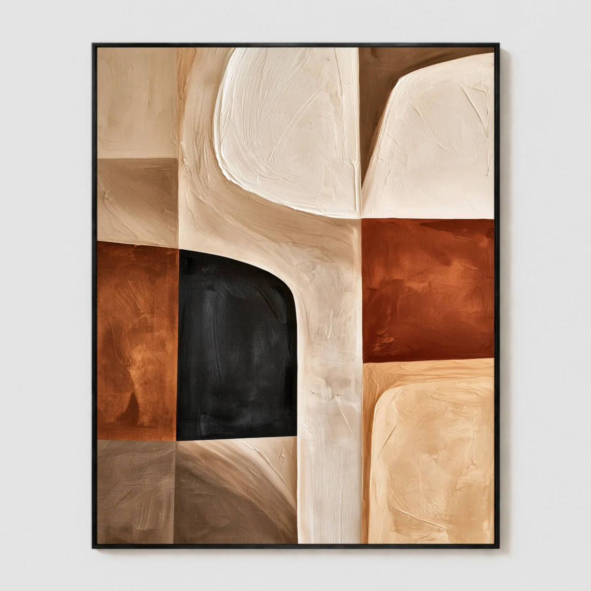 P095 | Black Alcove – Geometric Wall Art