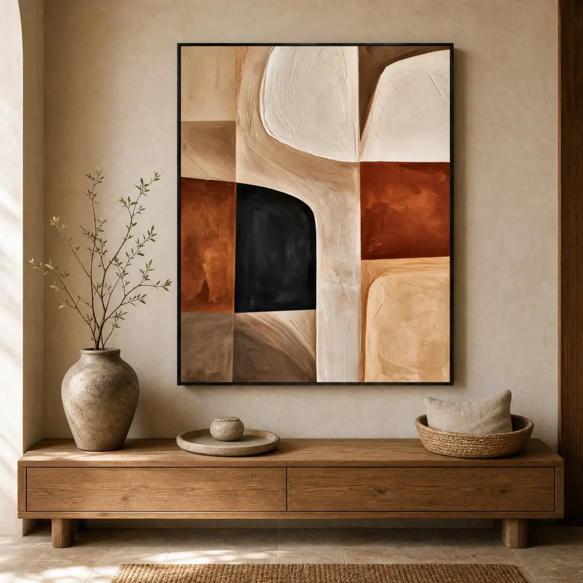 P095 | Black Alcove – Geometric Wall Art