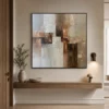 broken-facade-neutral-abstract-painting-display-04 S061 | Broken Facade – Neutral Abstract Painting