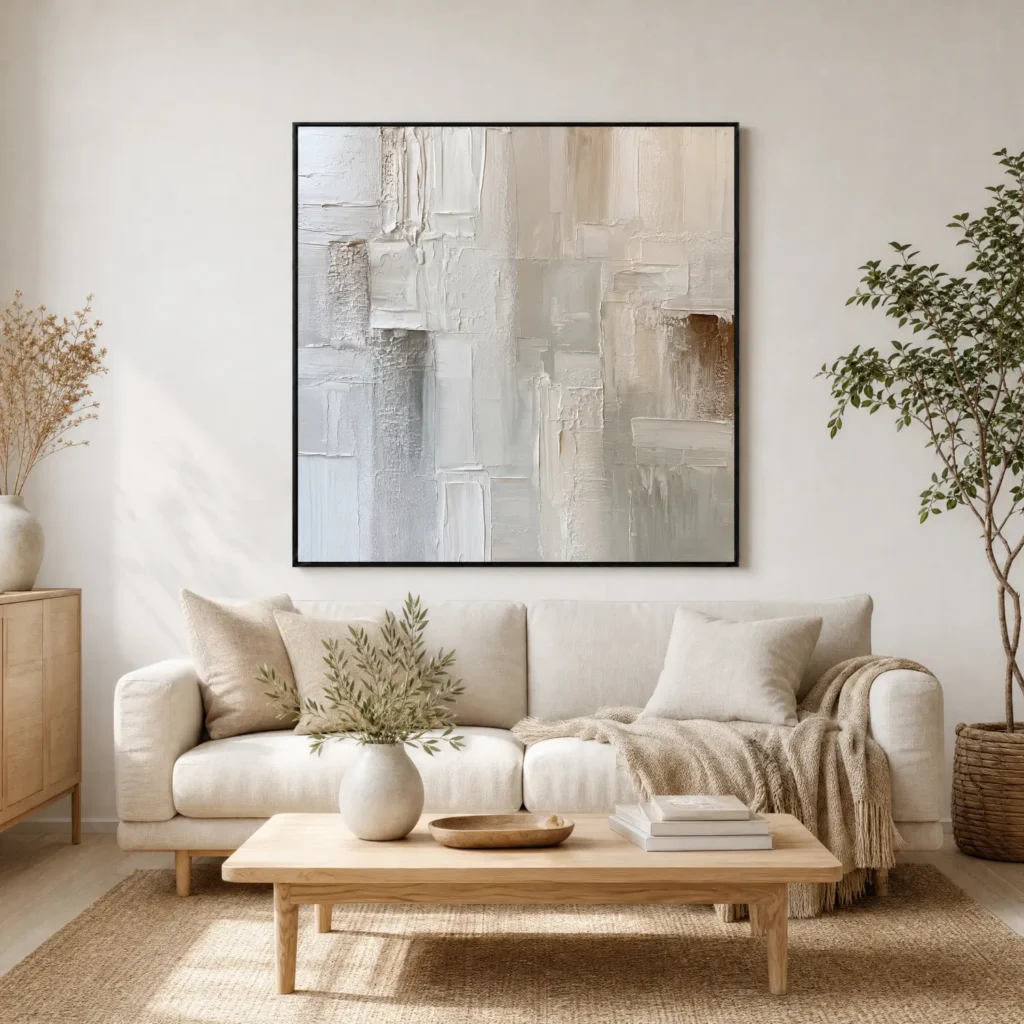 S071 | Brown Anchor – Textured Abstract Wall Art