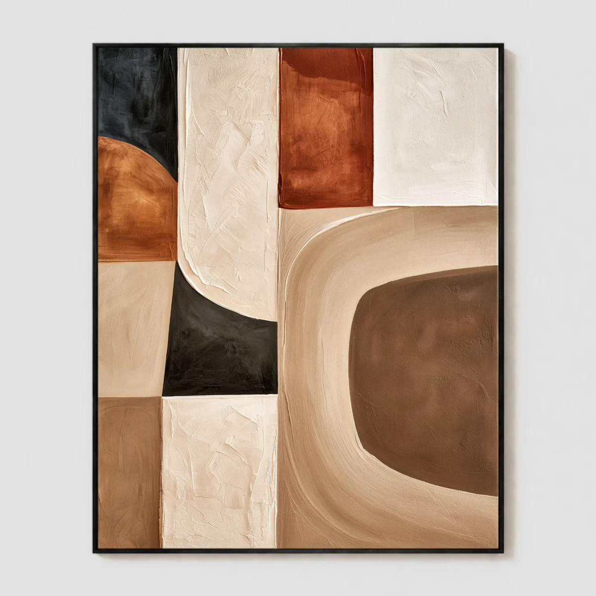 P093 | Brown Inset – Geometric Wall Art