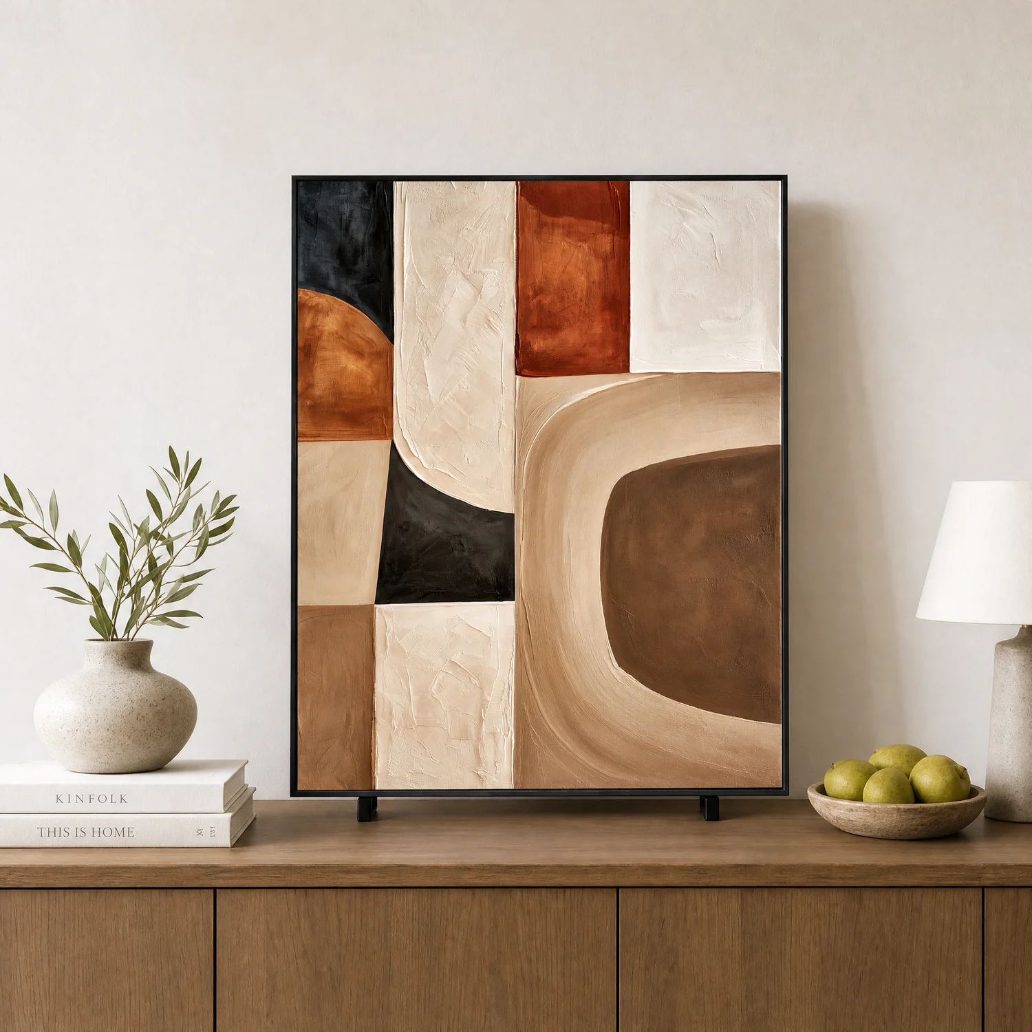 brown-inset-geometric-wall-art-display-04 P093 | Brown Inset – Geometric Wall Art