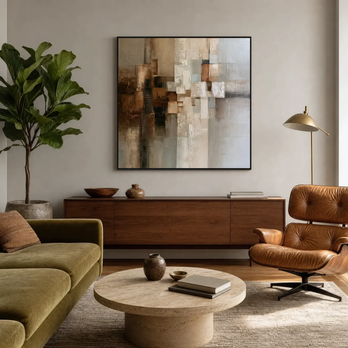 S063 | Counterweight – Geometric Abstract Wall Art