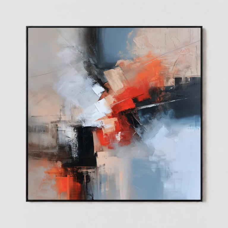 S038 | Crosscut – Geometric Abstract Painting