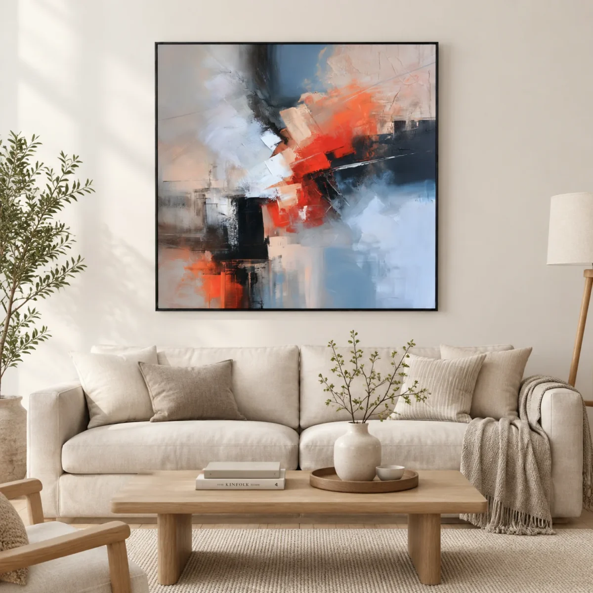 S038 | Crosscut – Geometric Abstract Painting