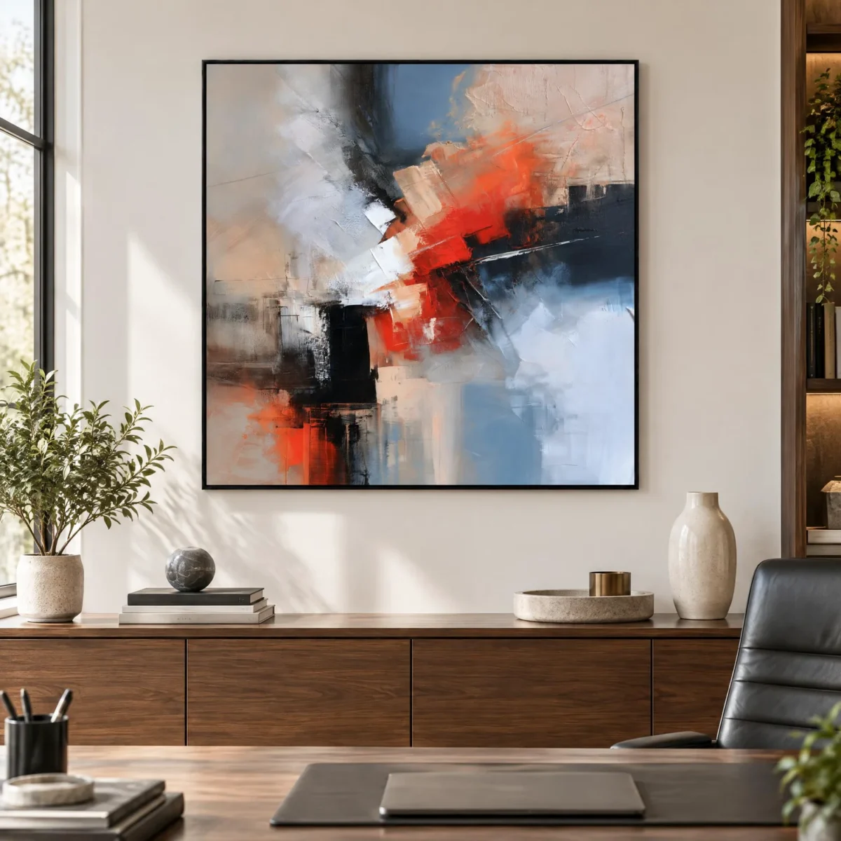S038 | Crosscut – Geometric Abstract Painting