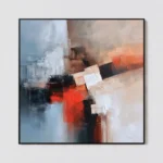 S035 | Diagonal Field – Geometric Abstract Painting