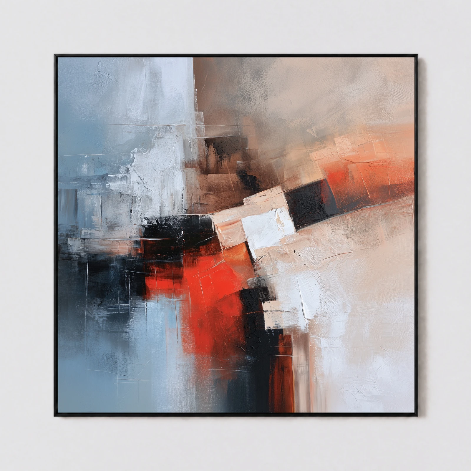 S035 | Diagonal Field – Geometric Abstract Painting