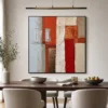 ember-columns-red-geometric-wall-art-display-03 S051 | Ember Columns – Red Geometric Wall Art
