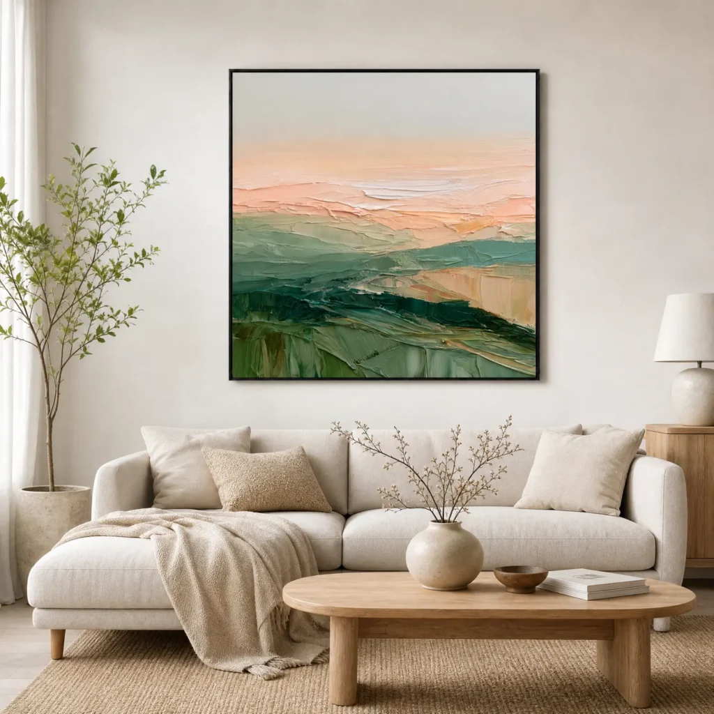 S055 | Folded Terrain – Textured Abstract Wall Art