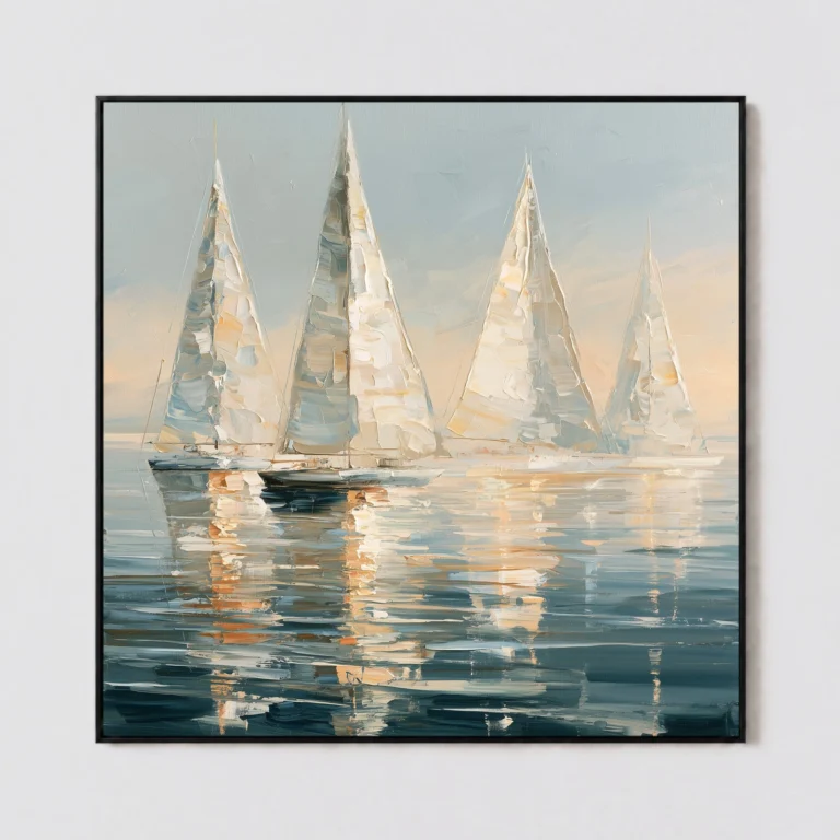 S046 | Harbor Light – Sailboat Wall Art