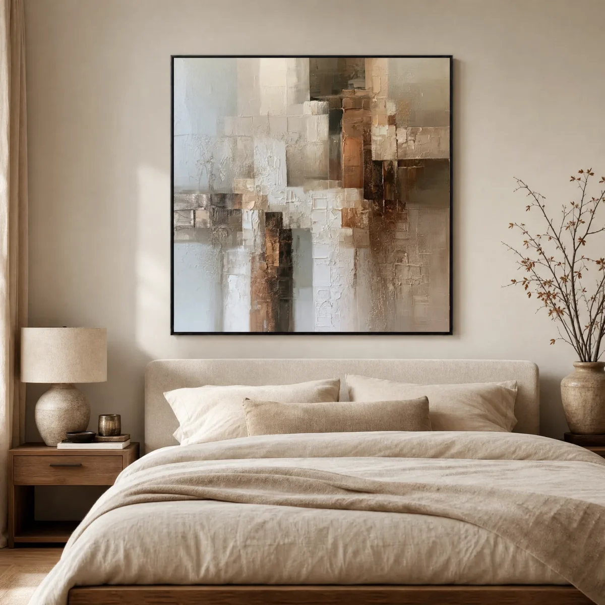 S065 | Ivory Bridge – Neutral Abstract Wall Art