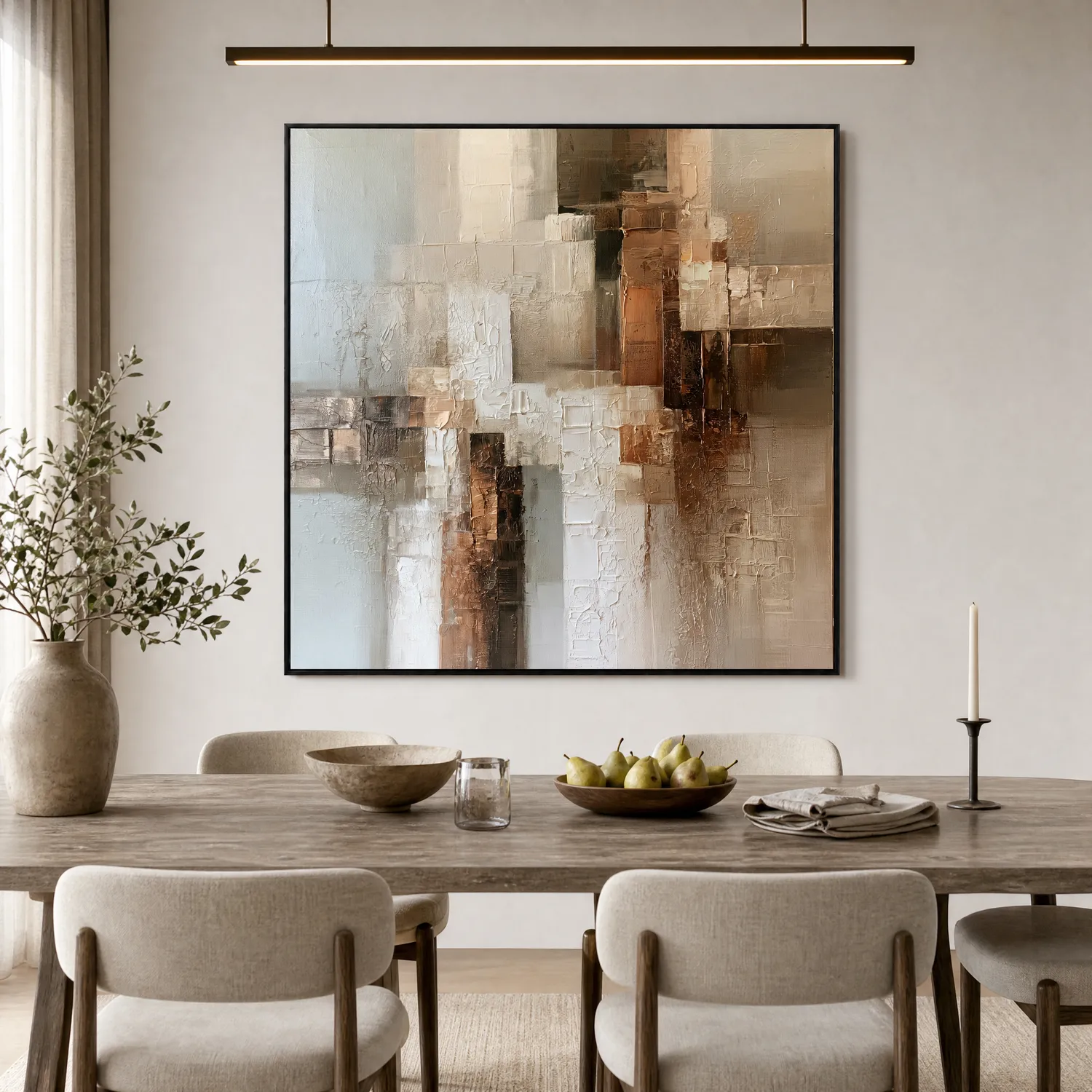 ivory-bridge-neutral-abstract-wall-art-display-03 S065 | Ivory Bridge – Neutral Abstract Wall Art