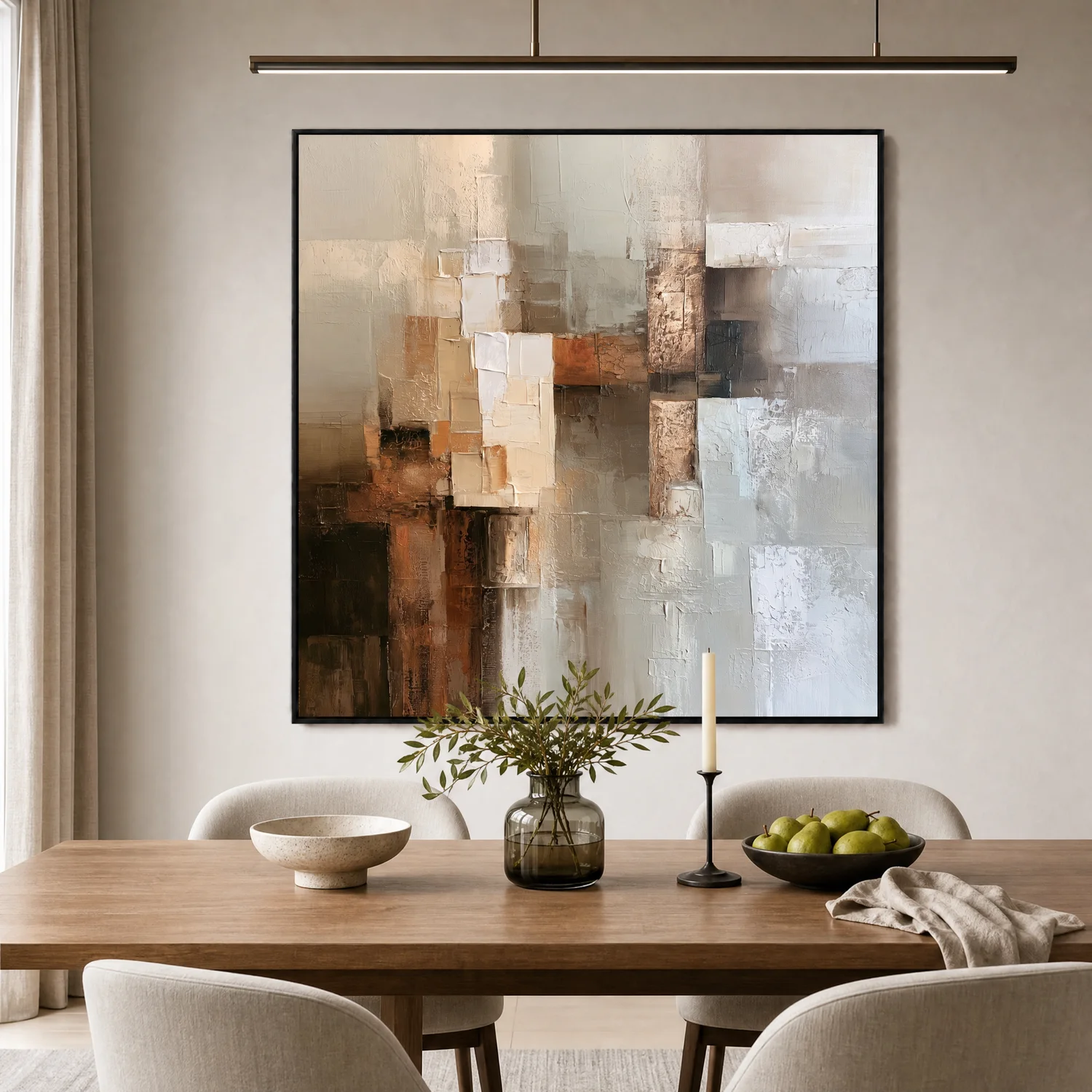 ivory-column-neutral-abstract-wall-art-display-04 S060 | Ivory Column – Neutral Abstract Wall Art