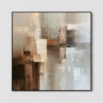 S060 | Ivory Column – Neutral Abstract Wall Art