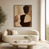 ivory-hollow-brown-abstract-wall-art-display-03 P082 | Ivory Hollow – Brown Abstract Wall Art