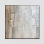 S068 | Ivory Passage – Textured Abstract Wall Art