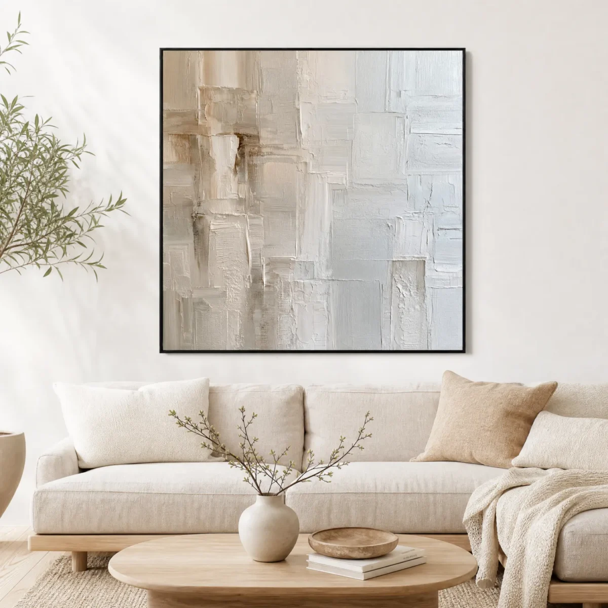 S070 | Layered Blocks – Geometric Abstract Wall Art