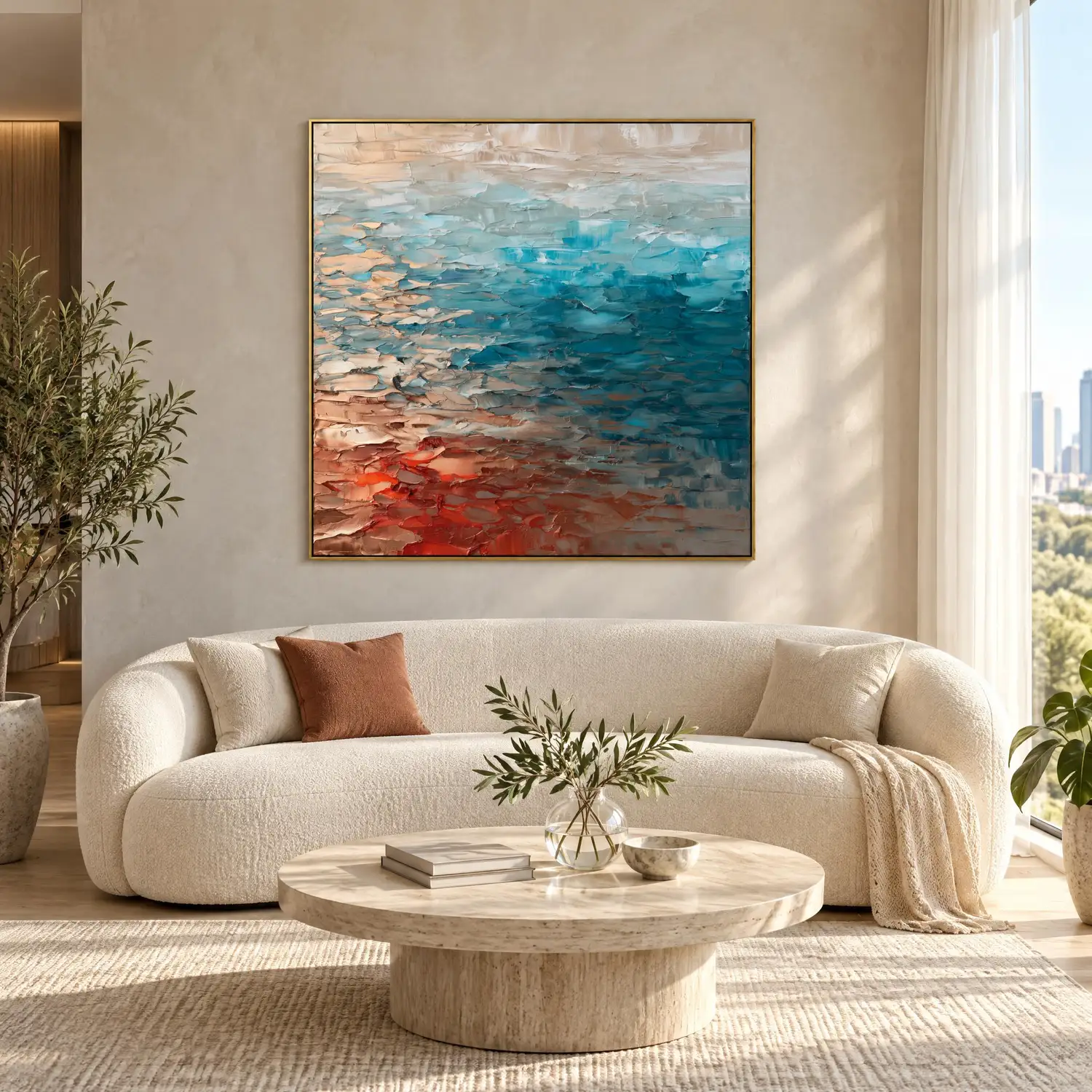 lower-ember-blue-abstract-wall-art-display-04 S046 | Lower Ember – Blue Abstract Wall Art